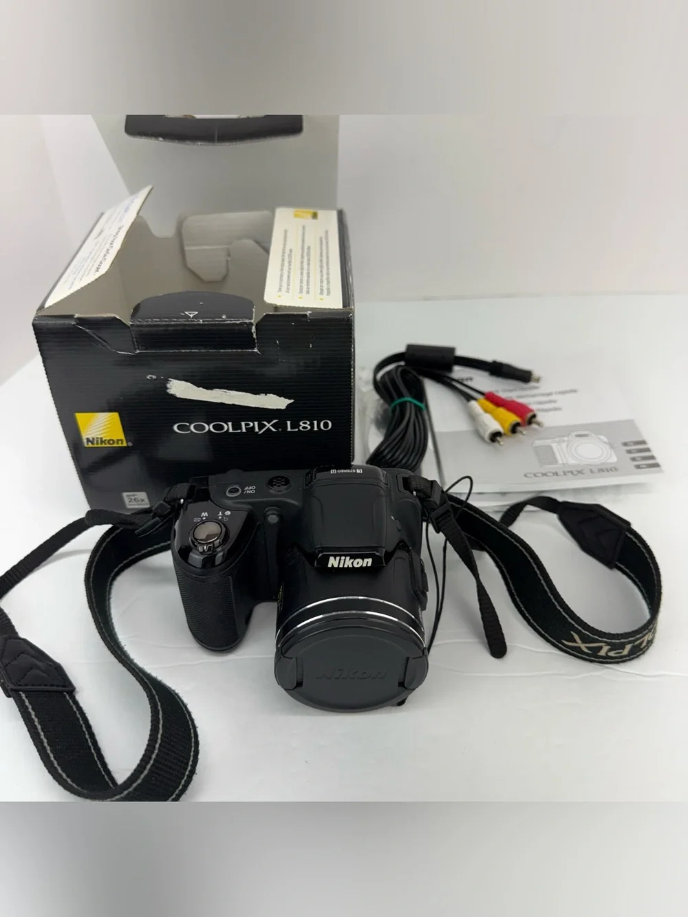 Nikon COOLPIX L810 16.1 MP Digital Camera 26x Zoom Tested Works